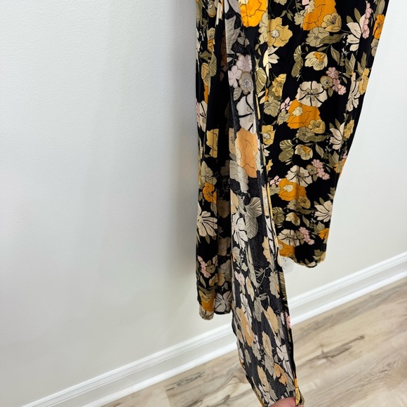 NWT Natural Life Floral Long Maxi Skirt with Side Slits Size XL - Picture 4 of 6